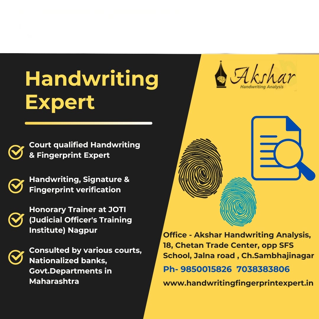 handwritingexpert fingerprintexpert forensicexpert maharashtra marathwada